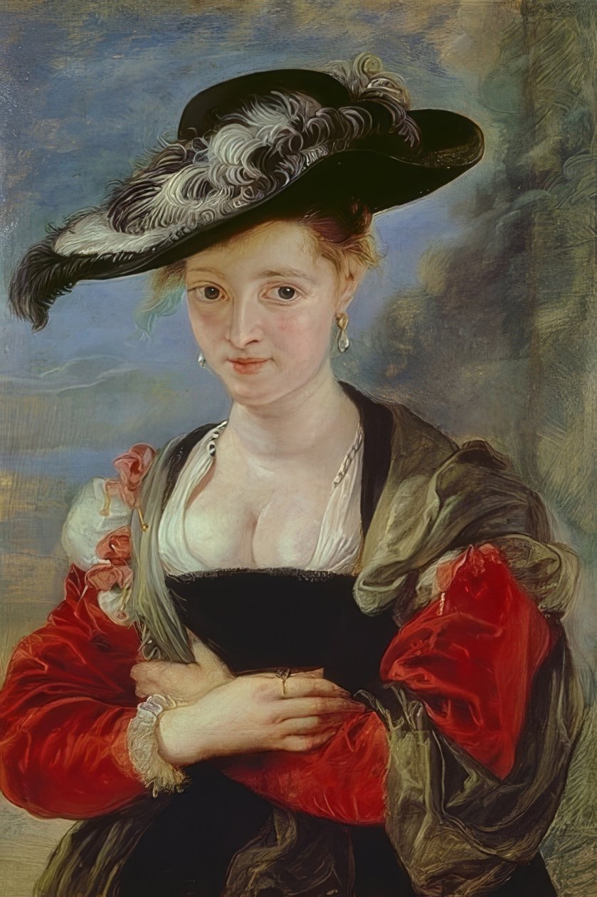 Le chapeau de Paille. Susanna Lunden (?) portréja. Valószínűleg 1622-25 alkotó: Peter Paul Rubens