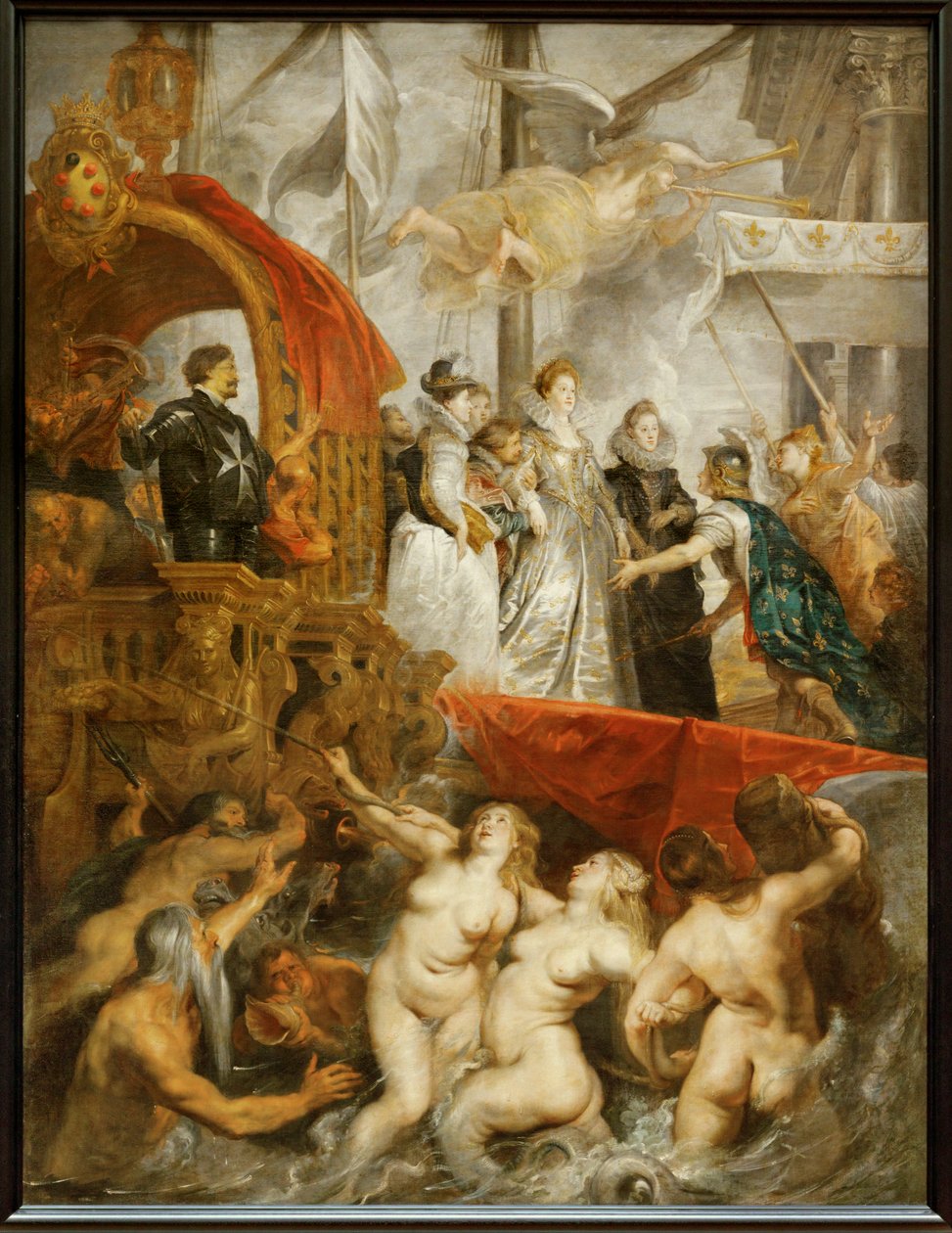 Marie de Medicis partraszállása Marseille kikötőjében alkotó: Peter Paul Rubens