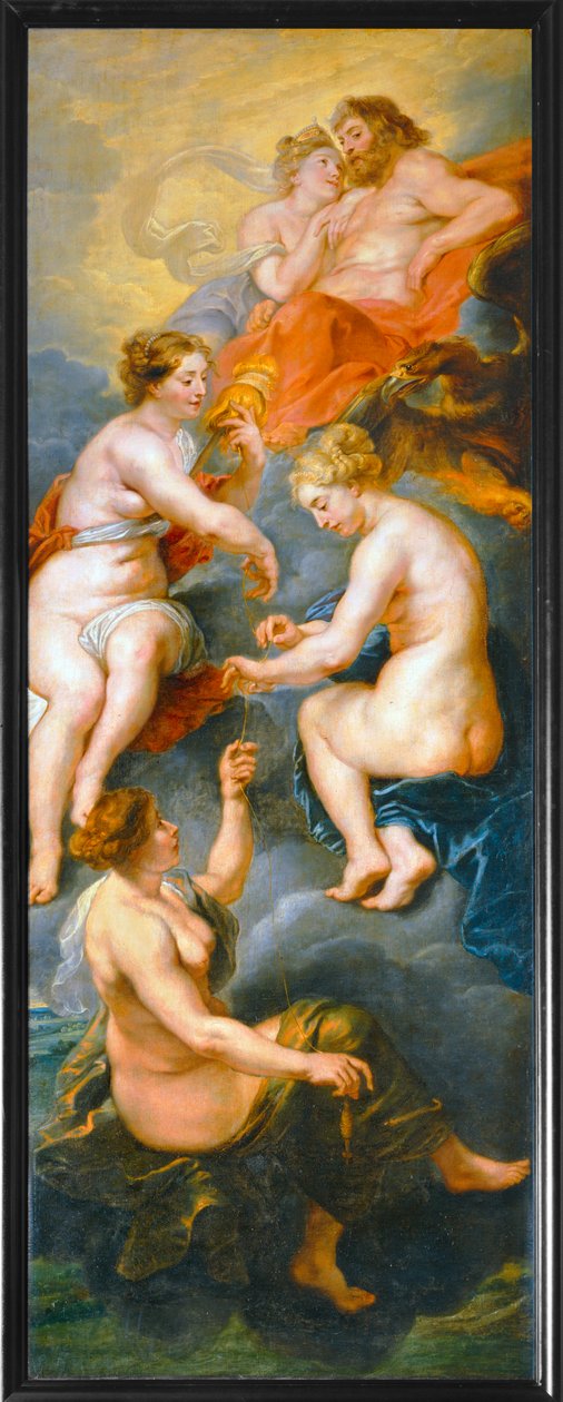 Les Parques filant le destin de la reine Marie de Medicis (festmény, vászon) alkotó: Peter Paul Rubens
