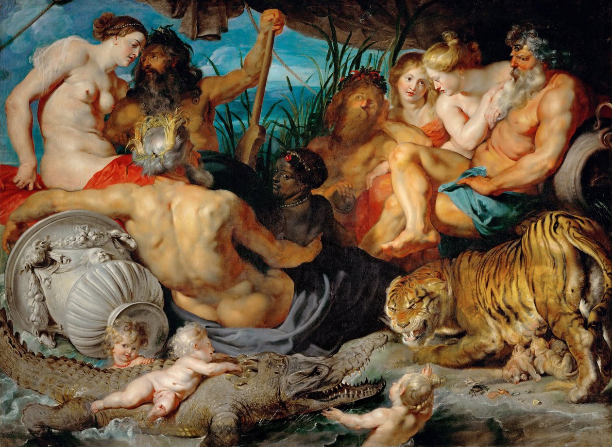 A Paradicsom négy folyója (A négy kontinens) - A paradicsom négy folyója (A négy kontinens) - Pieter Paul Rubens (1577-1640). Olaj, vászon, c. 1615. Méretek: 208x283 cm. Művészettörténeti Múzeum, Bécs alkotó: Peter Paul Rubens
