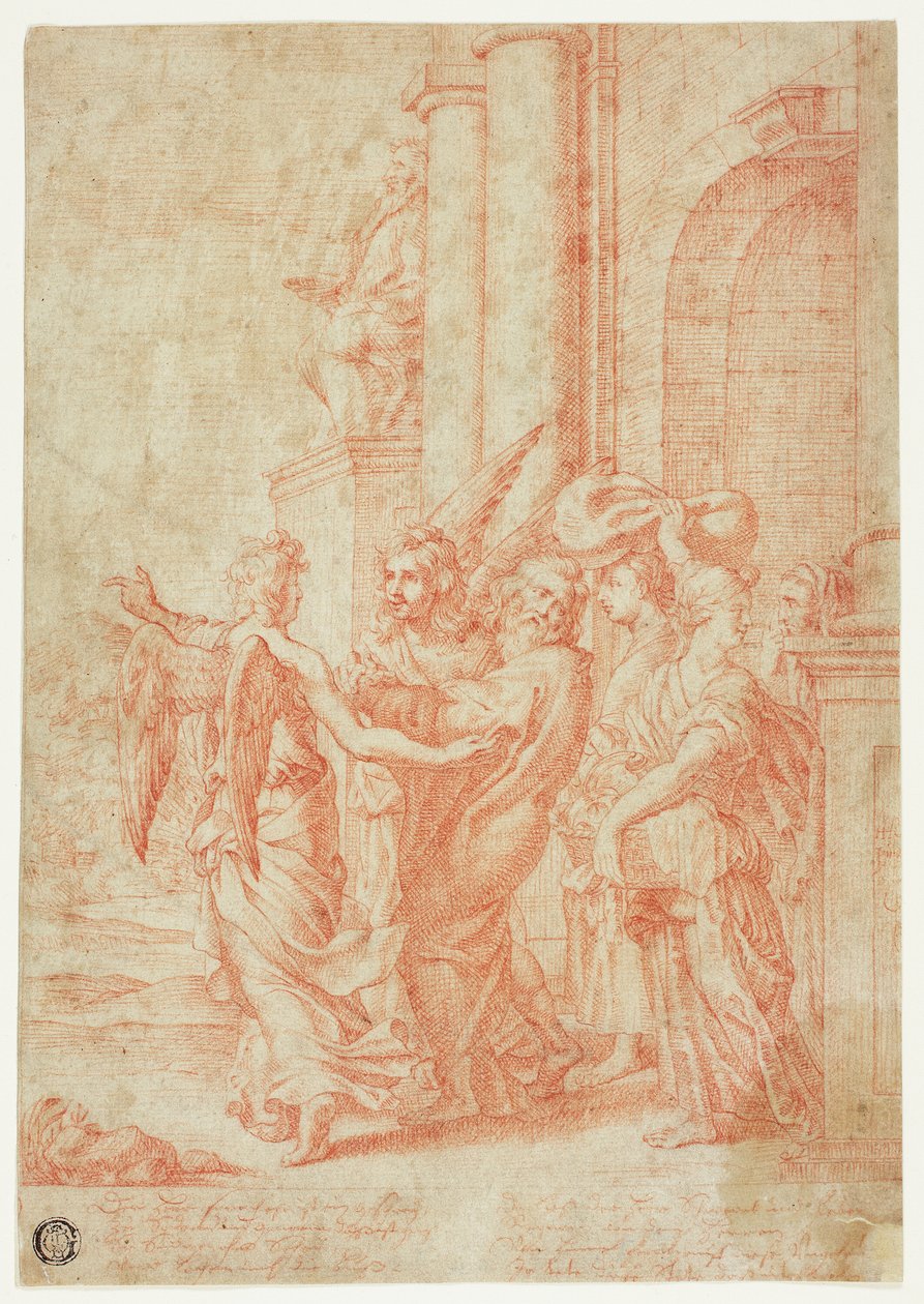 Lótot és családját kivezették Szodomából alkotó: Peter Paul Rubens