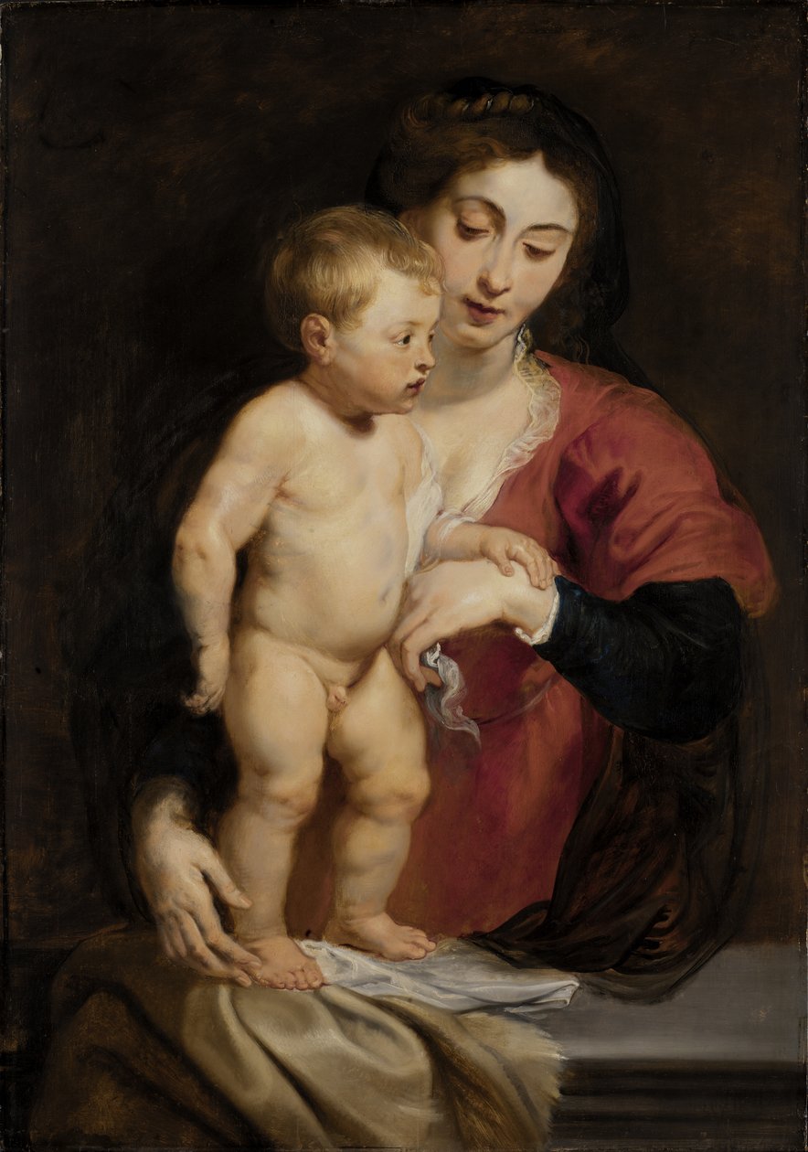Madonna és gyermeke, kb. 1615-1618. alkotó: Peter Paul Rubens