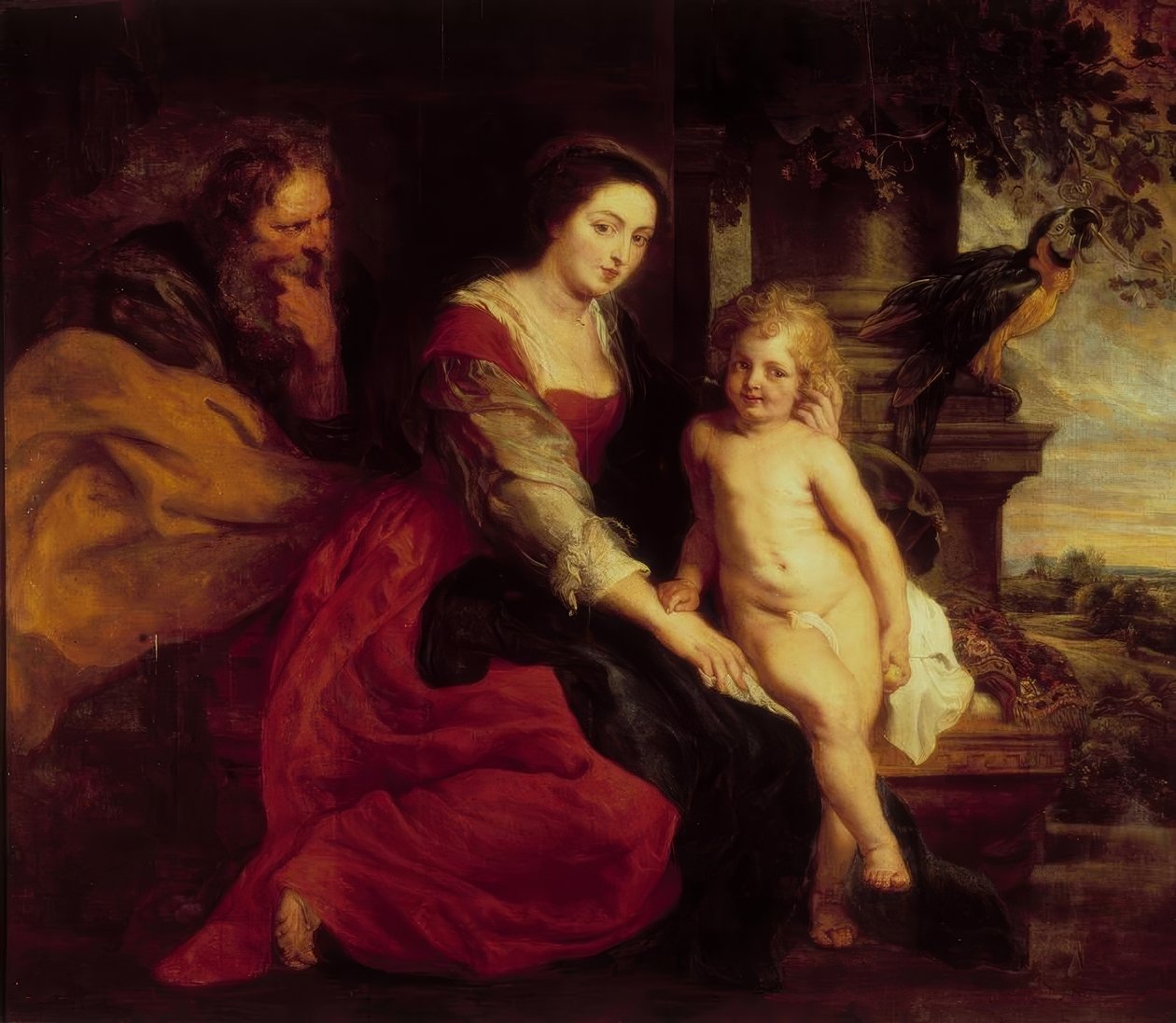 Madonna a papagájjal alkotó: Peter Paul Rubens