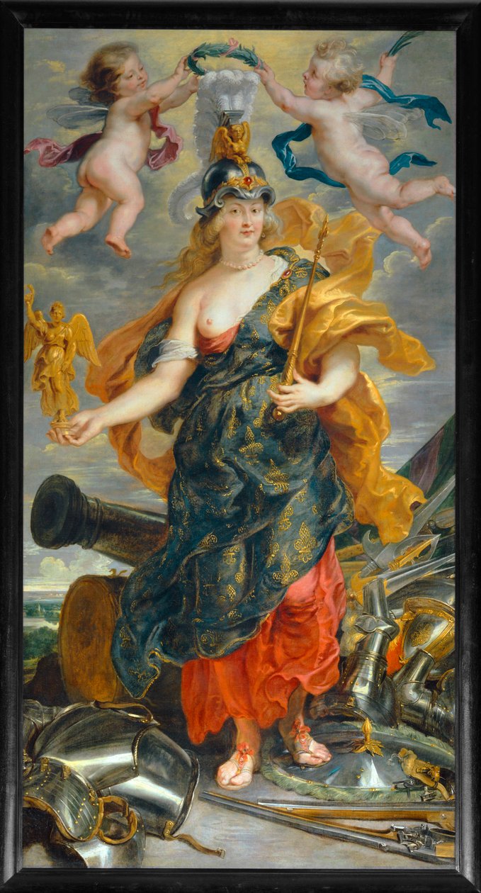 Marie de Medicis mint diadalmas királyné (festmény vászonra) alkotó: Peter Paul Rubens