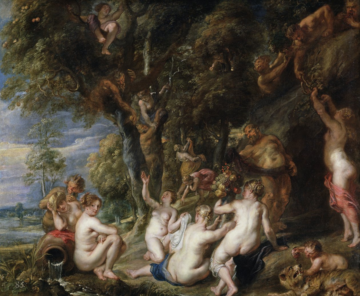 Nimfák és szatírok, c. 1615 alkotó: Peter Paul Rubens