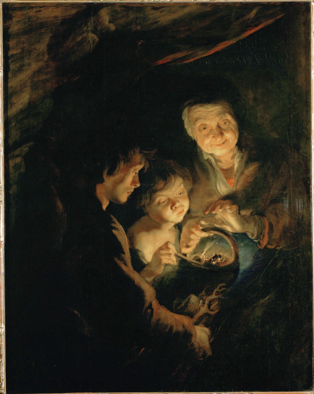 Öregasszony parázzsal, 1618-20 körül (festmény tölgyfára) alkotó: Peter Paul Rubens