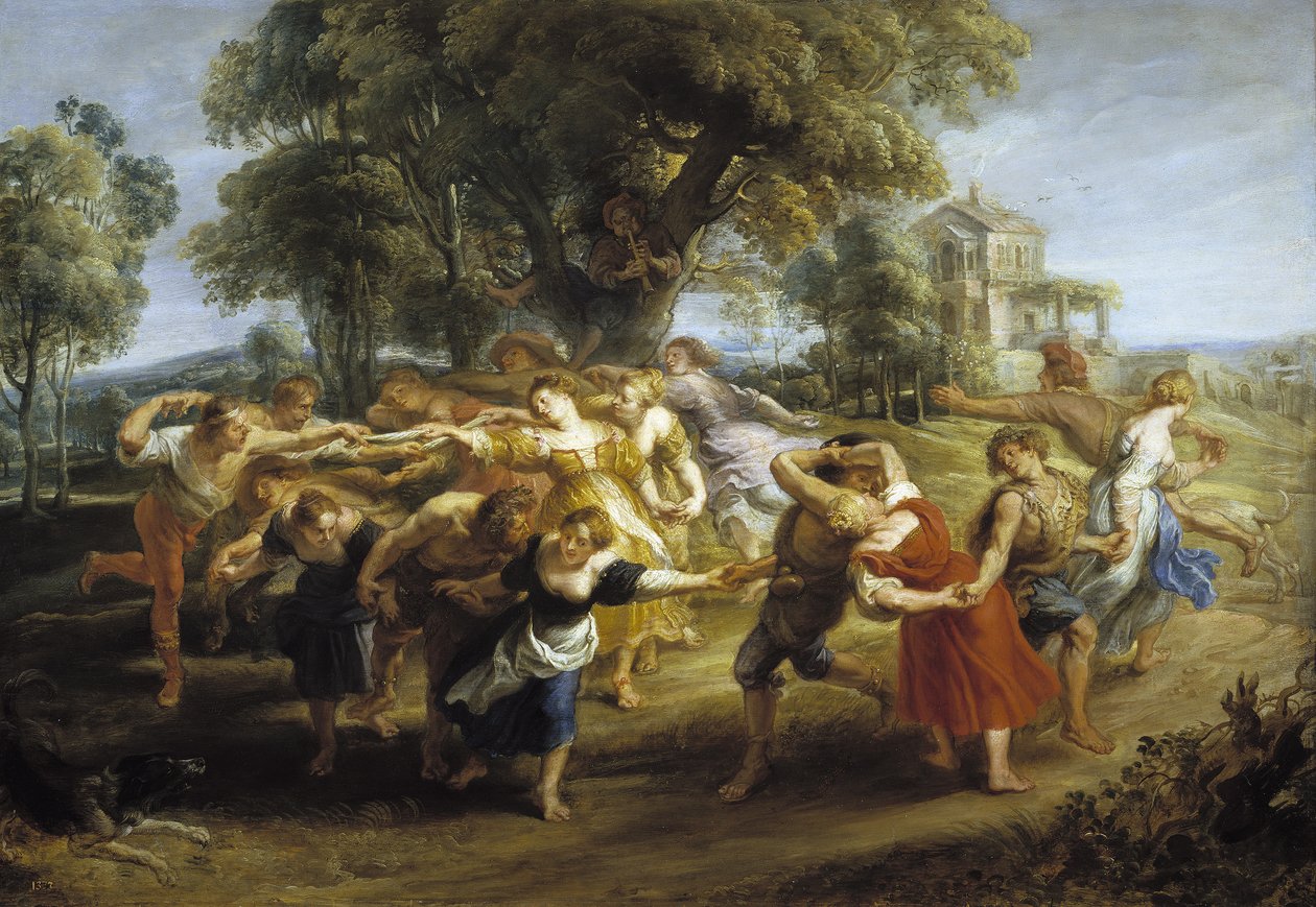 Paraszttánc, 1630-1635 alkotó: Peter Paul Rubens