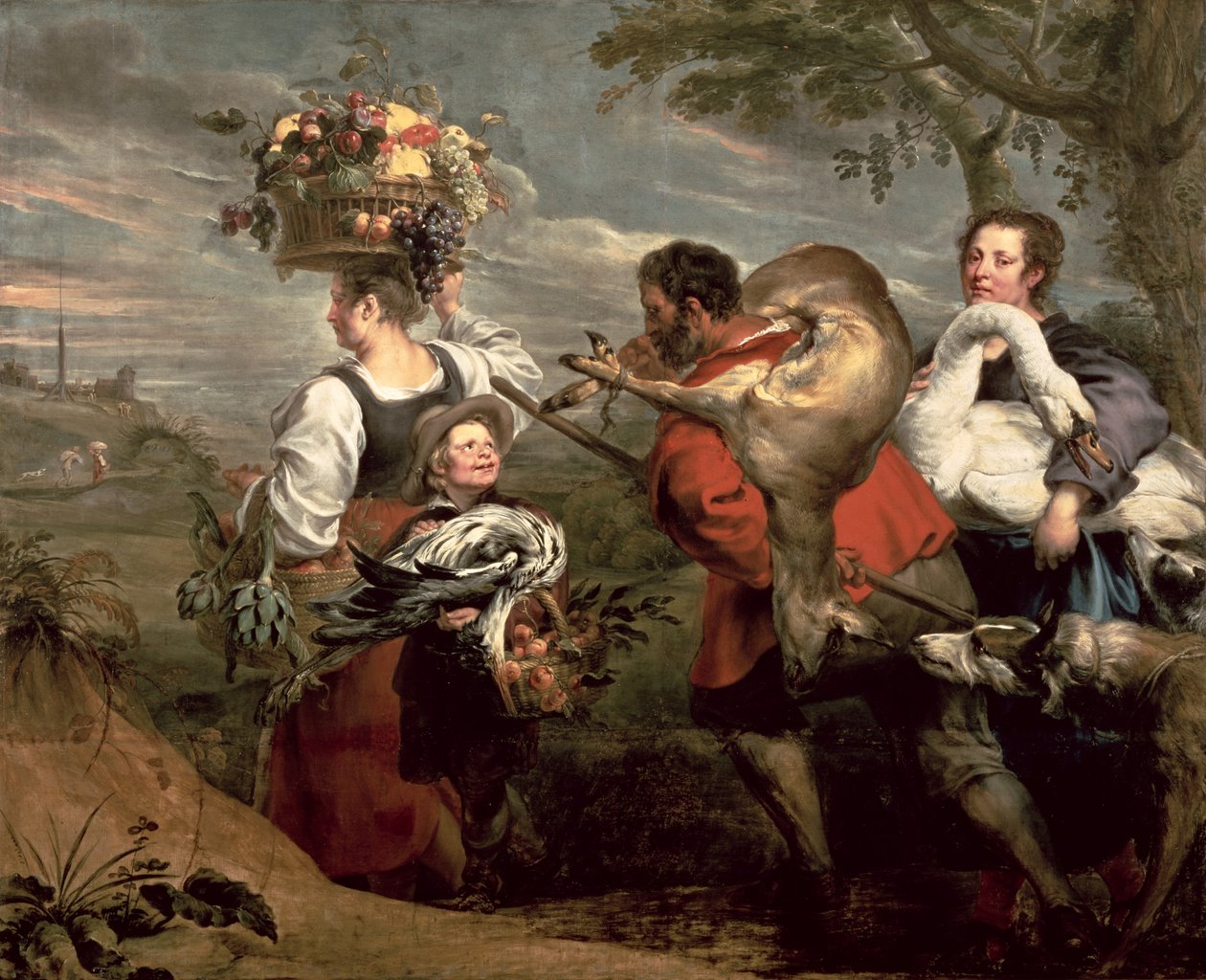 Parasztok a piacra mennek alkotó: Peter Paul Rubens