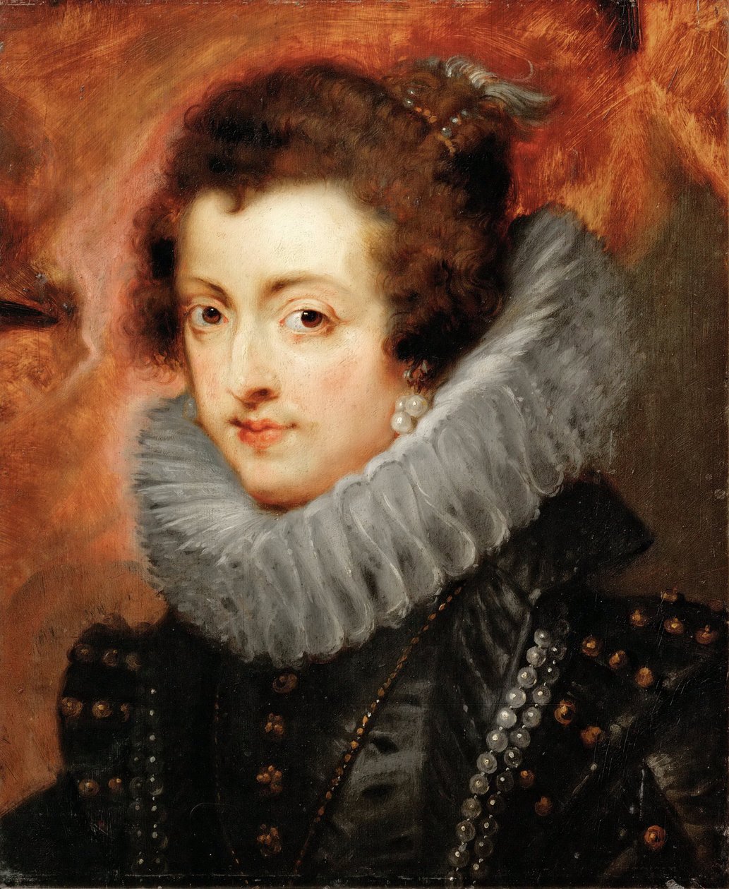 Francia Erzsébet (1602-1644), spanyol királynő hitvese - Pieter Paul Rubens (1577-1640) portréja. Olaj, fa, c. 1629. Mérete : 48,5x40,5 cm. Művészettörténeti Múzeum, Vienne alkotó: Peter Paul Rubens