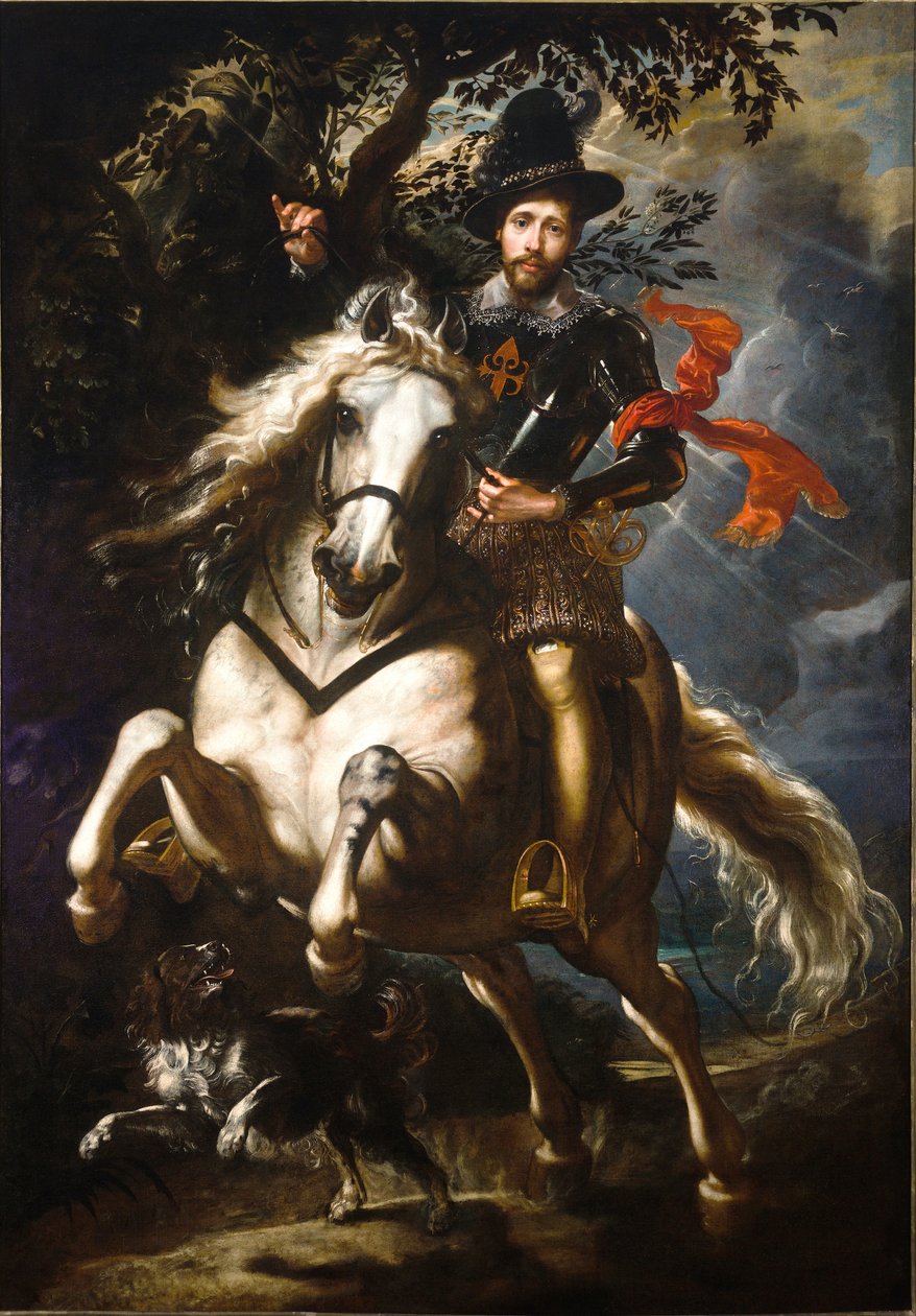 Giò Carlo Doria lóháton álló portréja alkotó: Peter Paul Rubens
