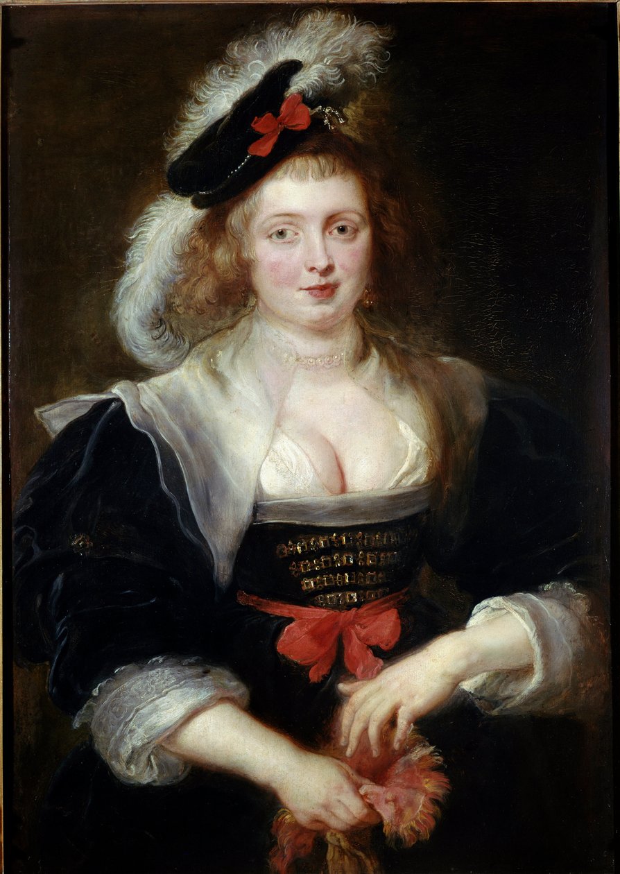 Helene Fourment (1614-1673) portréja, kesztyűben A művész feleségének portréja. Pierre Paul (Pierre-Paul) Rubens (vagy Peter Paul vagy Petrus Paulus) festménye (1577-1640) 1630-1631 Dim. 96,6 x 69,3 cm. Alte Pinakothek, Bayerische Staatsgemaeldesammlung alkotó: Peter Paul Rubens