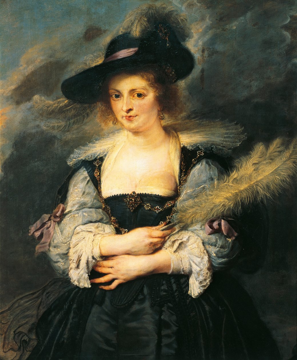 Helene Fourment portréja, Peter Paul Rubens (1577-1640), részlet alkotó: Peter Paul Rubens
