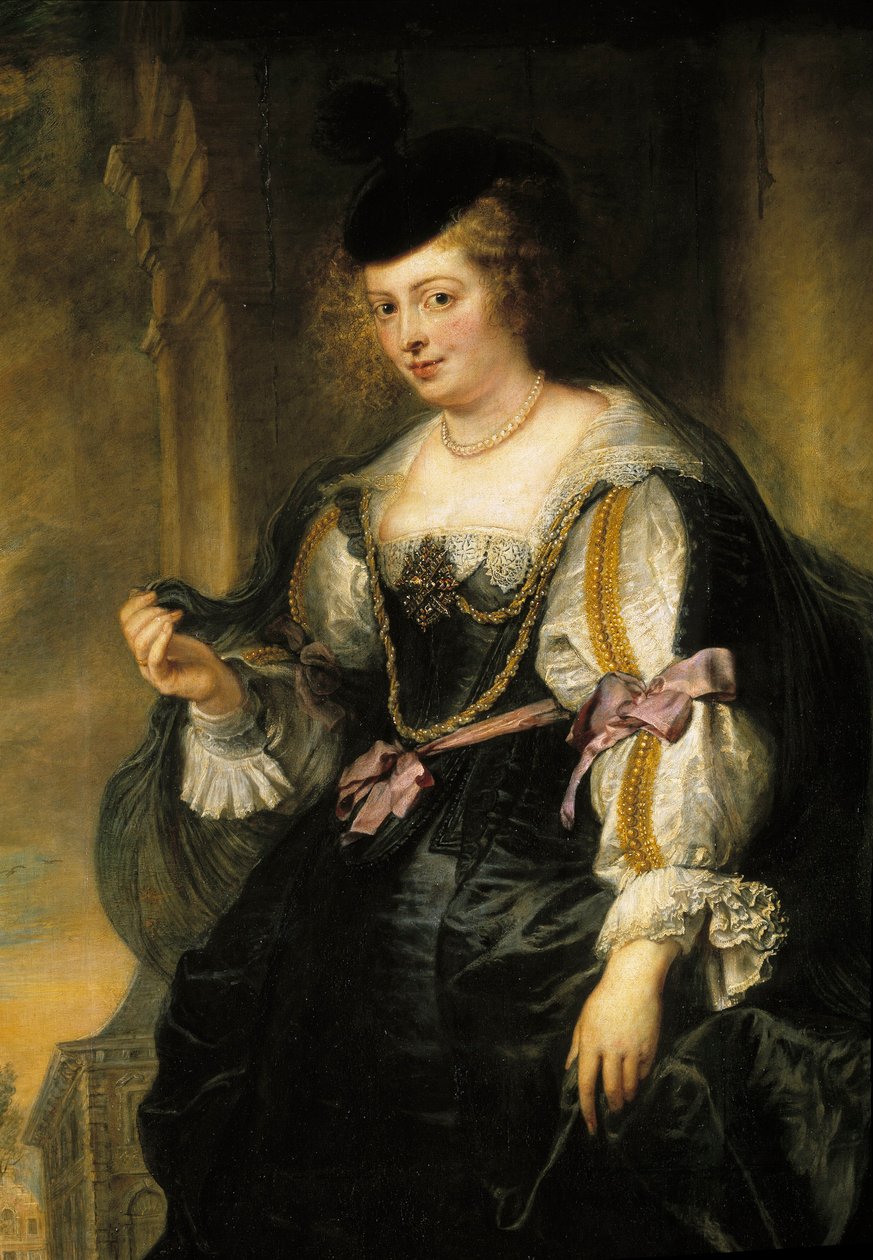 Helene Fourment portréja a hintón. Helene Fourment (1614-1673), a Detail festő második felesége. Pierre Paul (Pierre-Paul) Rubens (vagy Peter Paul vagy Petrus Paulus) festménye (1577-1640) alkotó: Peter Paul Rubens