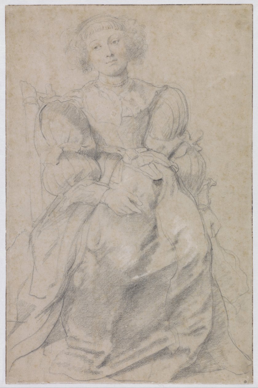 Hélène Fourment portréja, c. 1630-1631 alkotó: Peter Paul Rubens