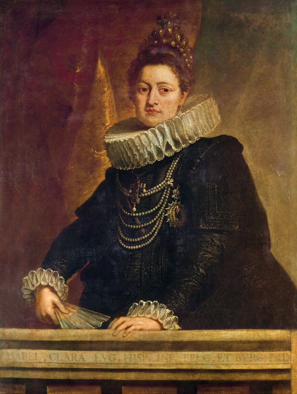 Habsburg Isabel Clara Eugenia (1566 - 1636), Spanyolország gyermekének portréja alkotó: Peter Paul Rubens