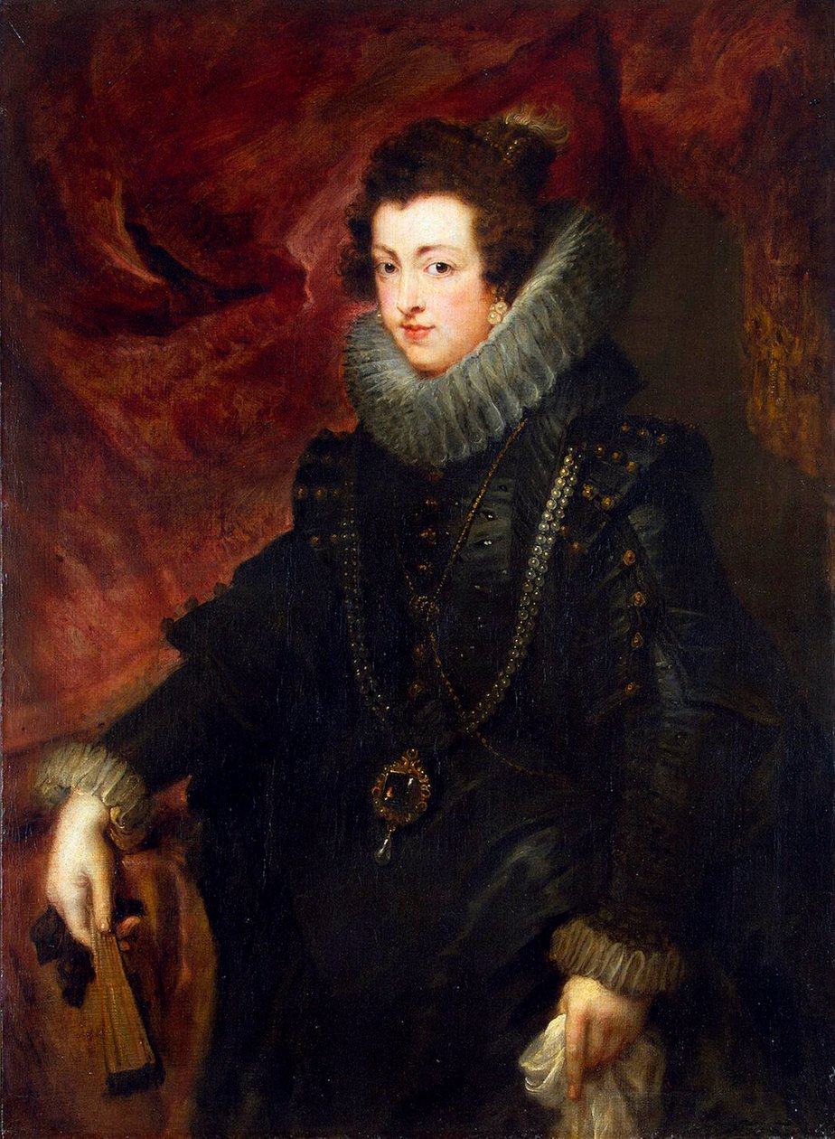 Erzsébet francia királyné portréja 1602-1644, spanyol királynő hitvese, c1628-1629 alkotó: Peter Paul Rubens
