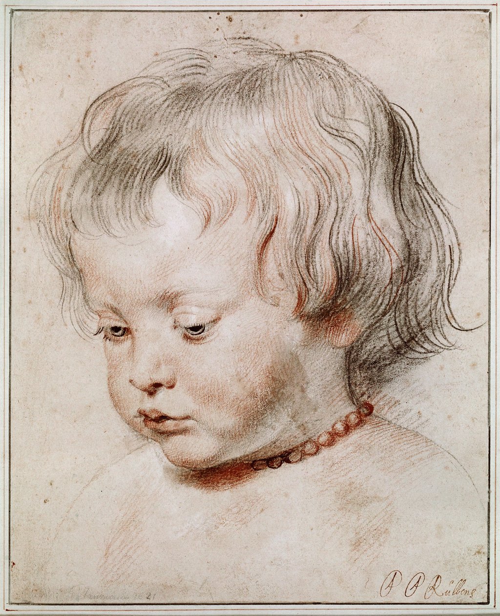Nicolas fiának portré tanulmánya alkotó: Peter Paul Rubens