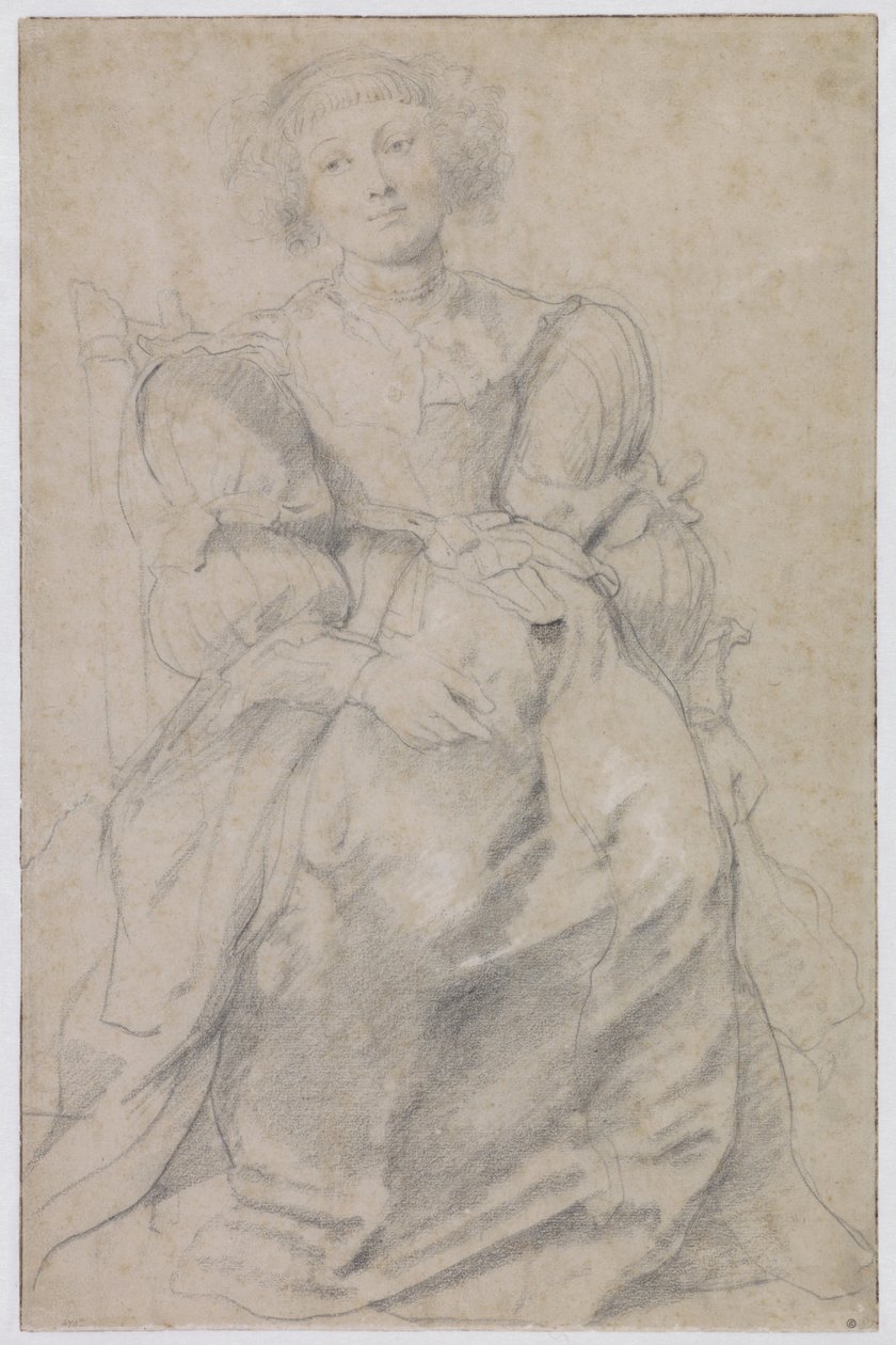 Portret van Hélène Fourment alkotó: Peter Paul Rubens