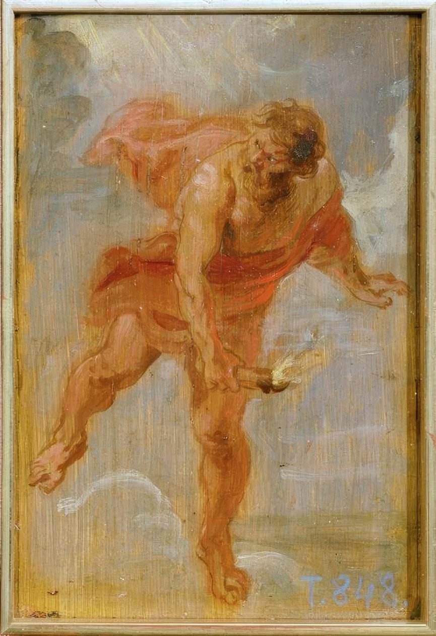 Prométheusz tüzet hoz a földre alkotó: Peter Paul Rubens