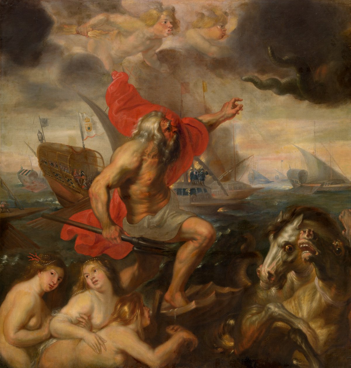 Quos Ego - Neptunusz lecsendesíti a vihart (olaj) alkotó: Peter Paul Rubens