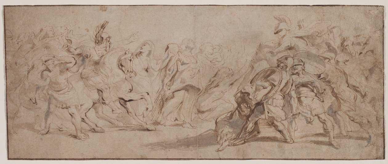 A rómaiak és a szabinok kibékülése, c. 163235. alkotó: Peter Paul Rubens