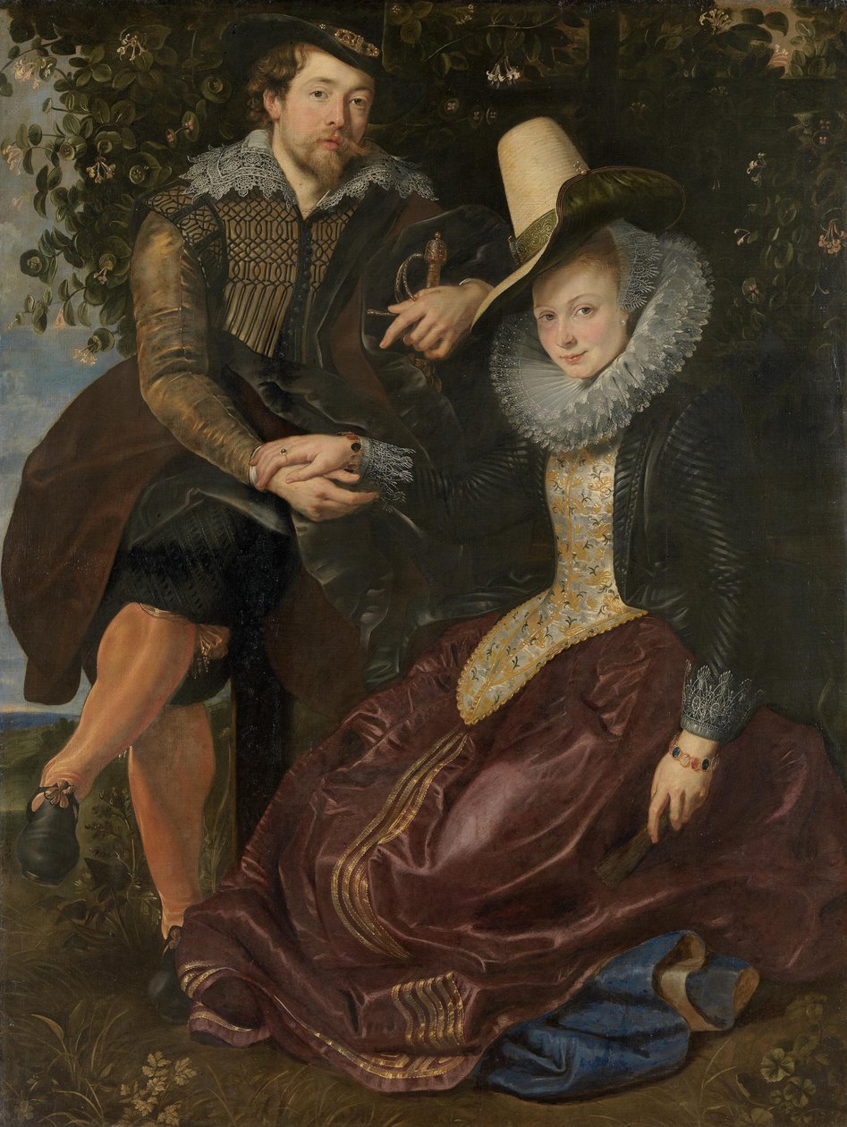 Rubens és Isabella Brant a loncbaldachinban alkotó: Peter Paul Rubens
