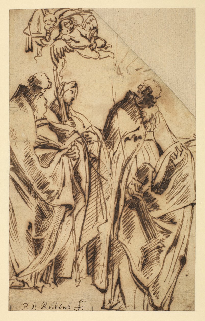 Szent Amandus és Szent Walpurga, 1610 körül alkotó: Peter Paul Rubens
