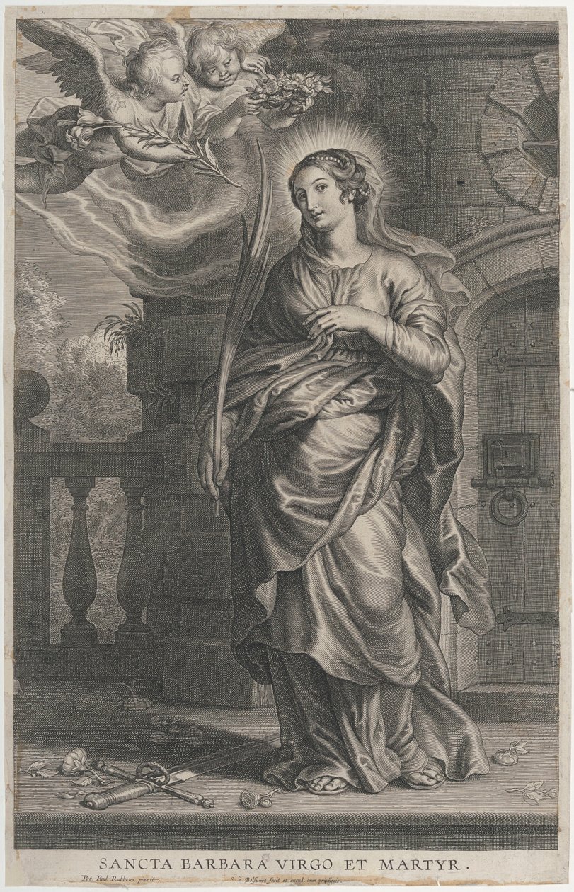 Szent Borbála alkotó: Peter Paul Rubens
