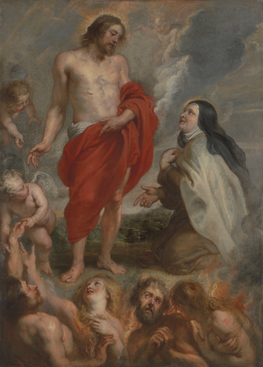 Avilai Szent Teréz közbenjár Bernardino de Mendozaért a purgatóriumban alkotó: Peter Paul Rubens