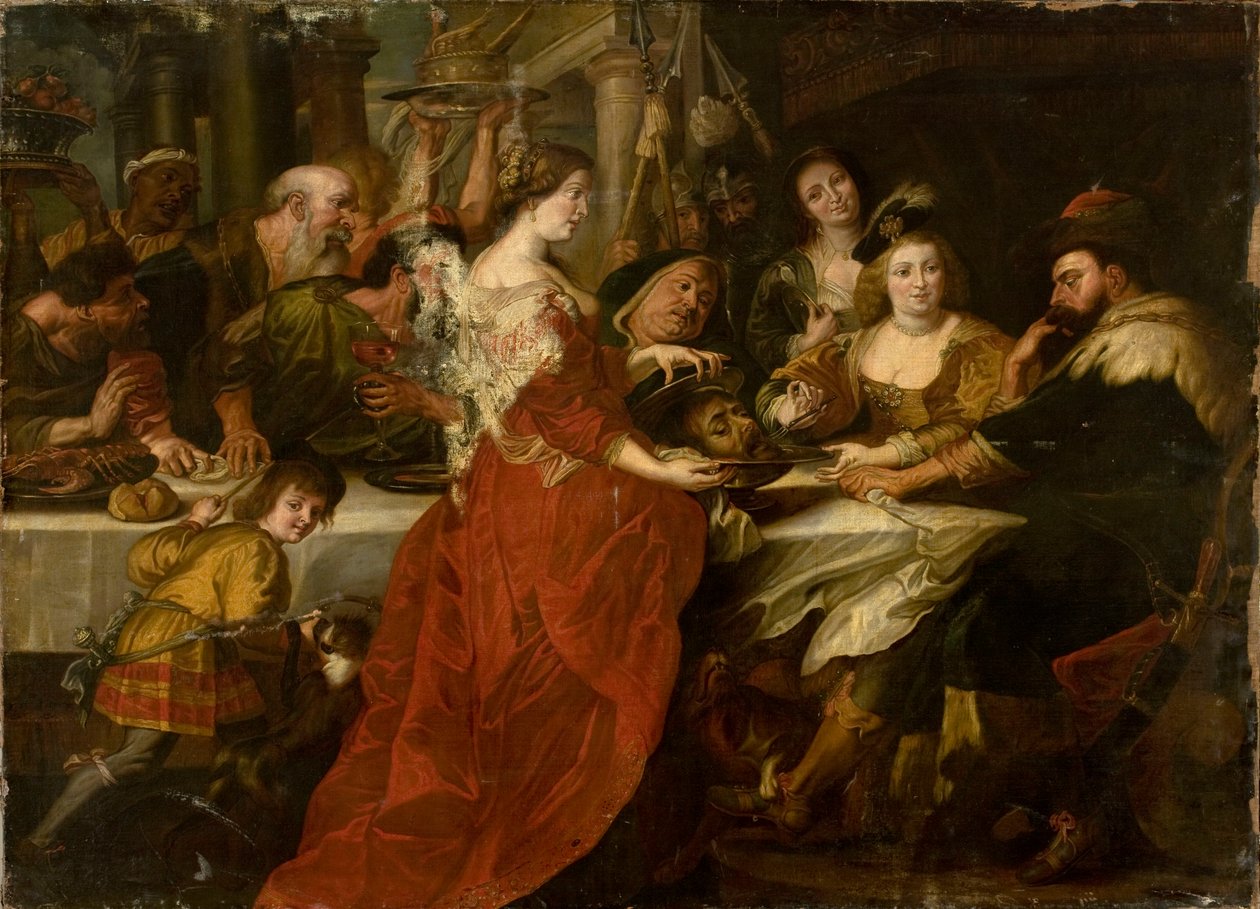 Salome Szent János fejével a lakoma közben alkotó: Peter Paul Rubens