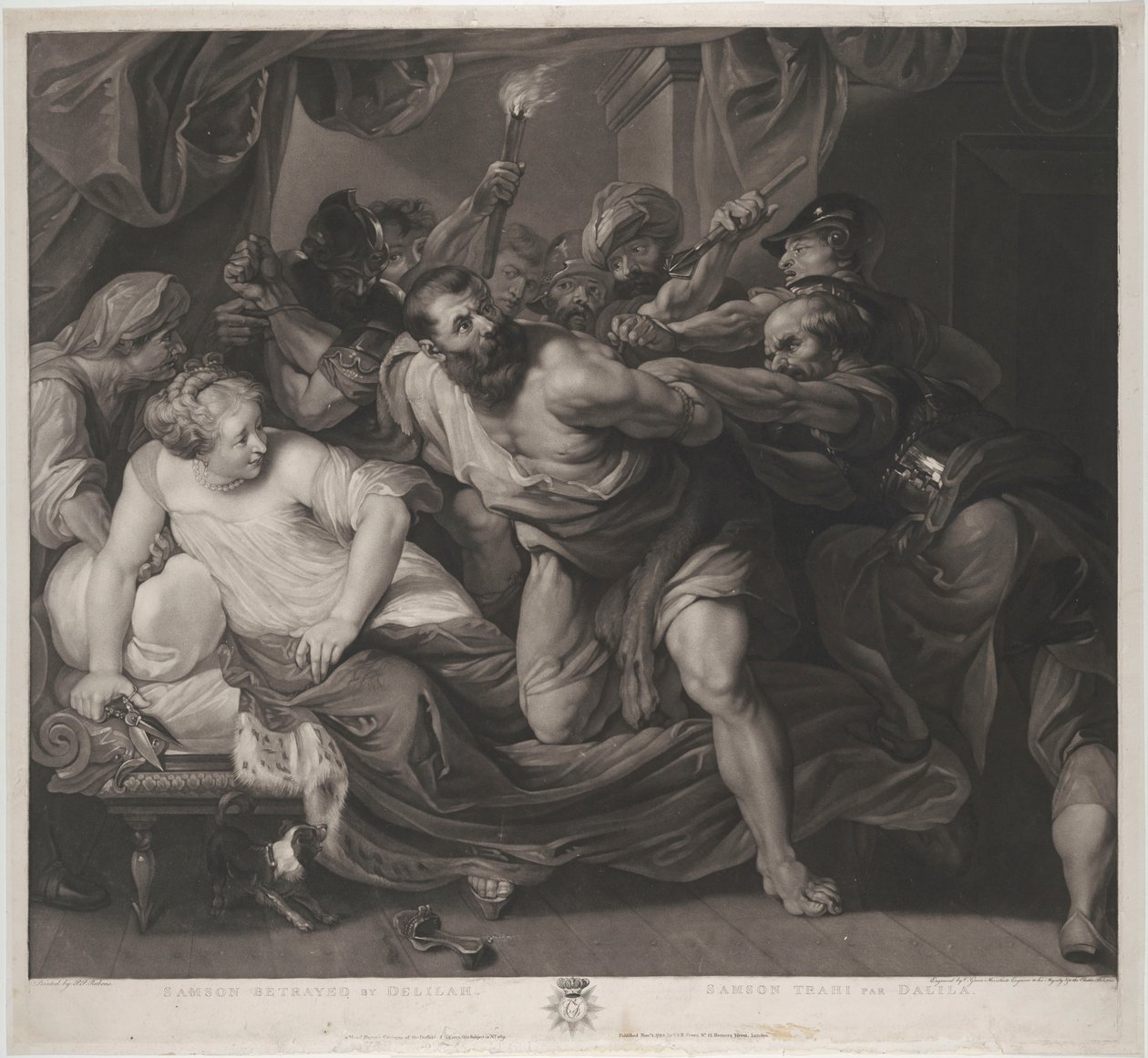 Sámsont foglyul ejtik alkotó: Peter Paul Rubens