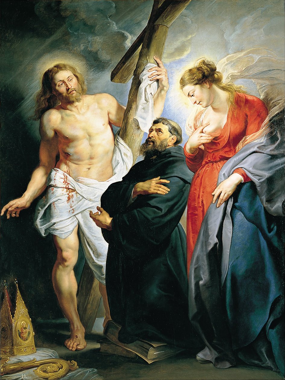 Szent Ágoston Krisztus és Szűz között alkotó: Peter Paul Rubens
