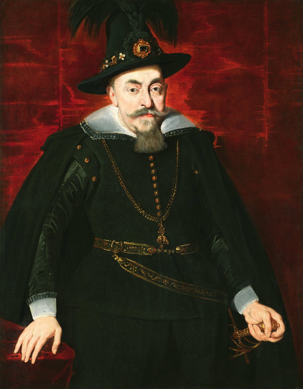 III. Vasa Zsigmond, Lengyelország és Svédország királya és Litvánia nagyhercege – III. Vasa Zsigmond lengyel király (1566-1632) portréja, készítette: Rubens, Pieter Paul (1577-1640). olajfestmény alkotó: Peter Paul Rubens