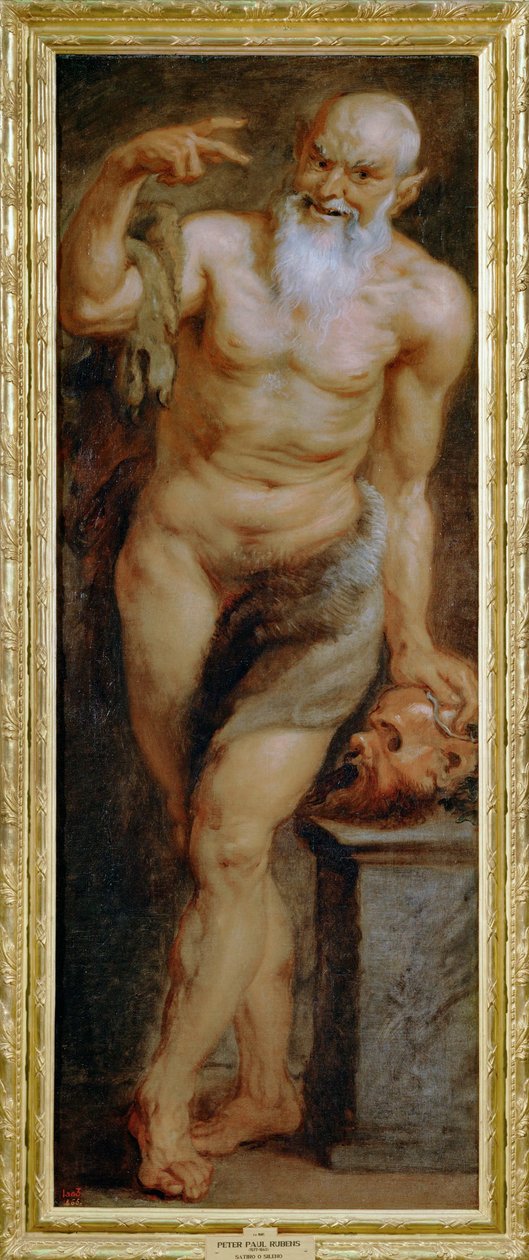 Silen, vagy egy faun, a Torre de La Parada számára festett (festmény vászonra) alkotó: Peter Paul Rubens