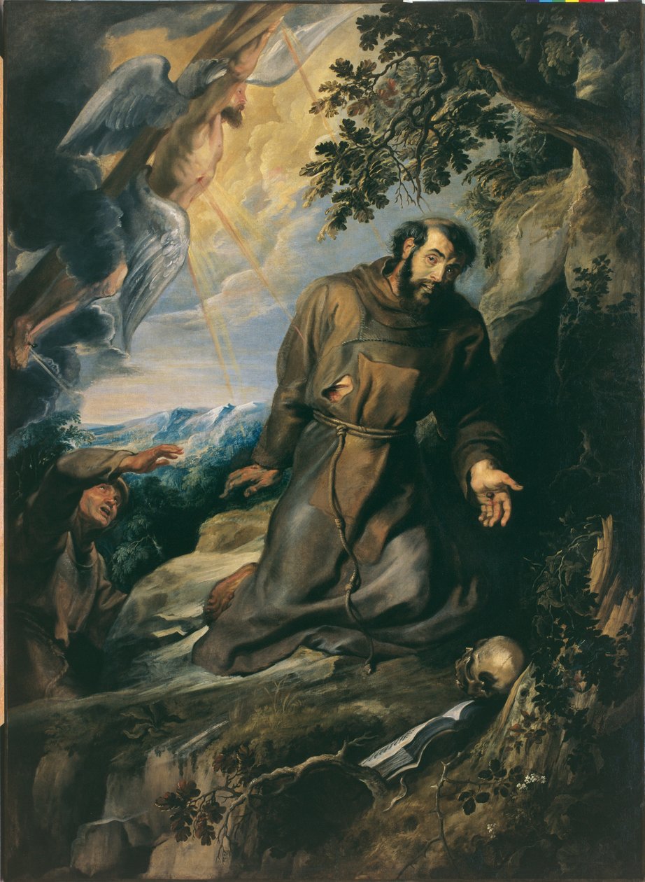 Szent Ferenc a Stigmatákat fogadja alkotó: Peter Paul Rubens