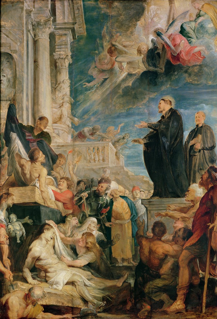 Xavéri Szent Ferenc Betegek megáldása (olaj, vászon) alkotó: Peter Paul Rubens