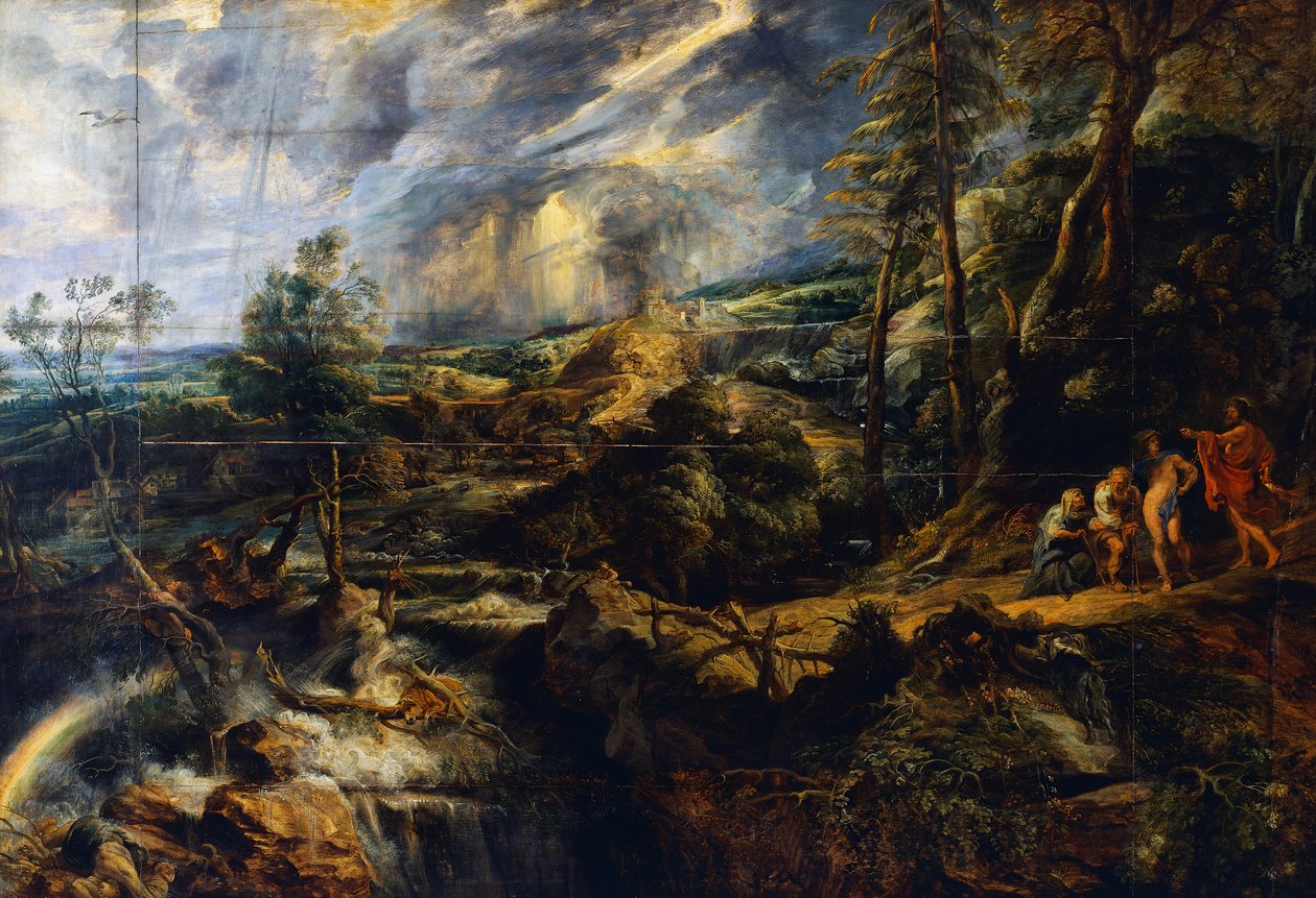 Viharos táj, 1625 körül (olaj, panel) alkotó: Peter Paul Rubens