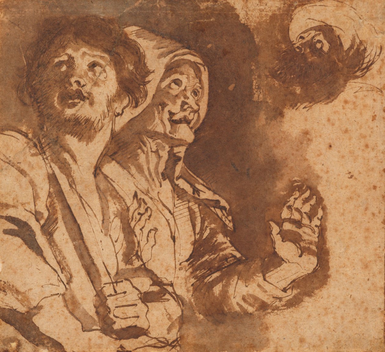 Vázlat a pásztorok imádásához alkotó: Peter Paul Rubens