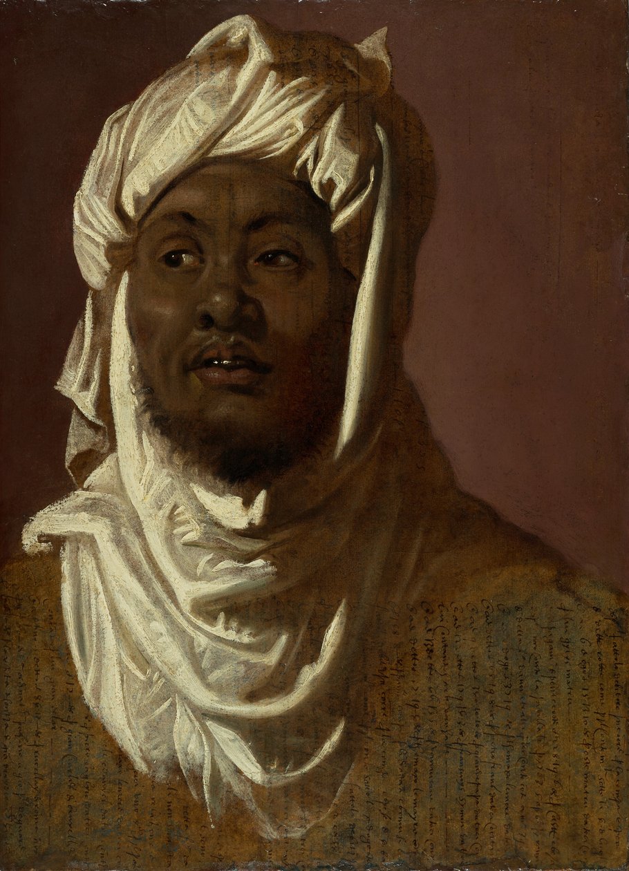 Study for Balthazar, c.1609-11 (olaj, papír, a táblára lerakva) alkotó: Peter Paul Rubens