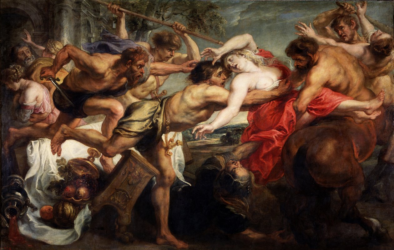 Hippodamia elrablása, avagy lapitok és kentaurok, 1636-1638 alkotó: Peter Paul Rubens