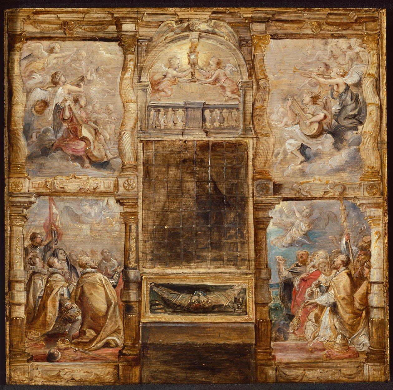 Az Eucharisztia imádása, c. 1626. alkotó: Peter Paul Rubens