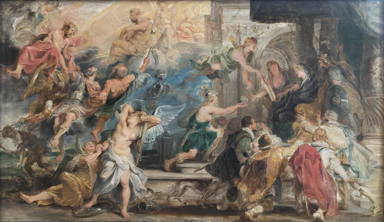 IV. Henrik apoteózisa alkotó: Peter Paul Rubens