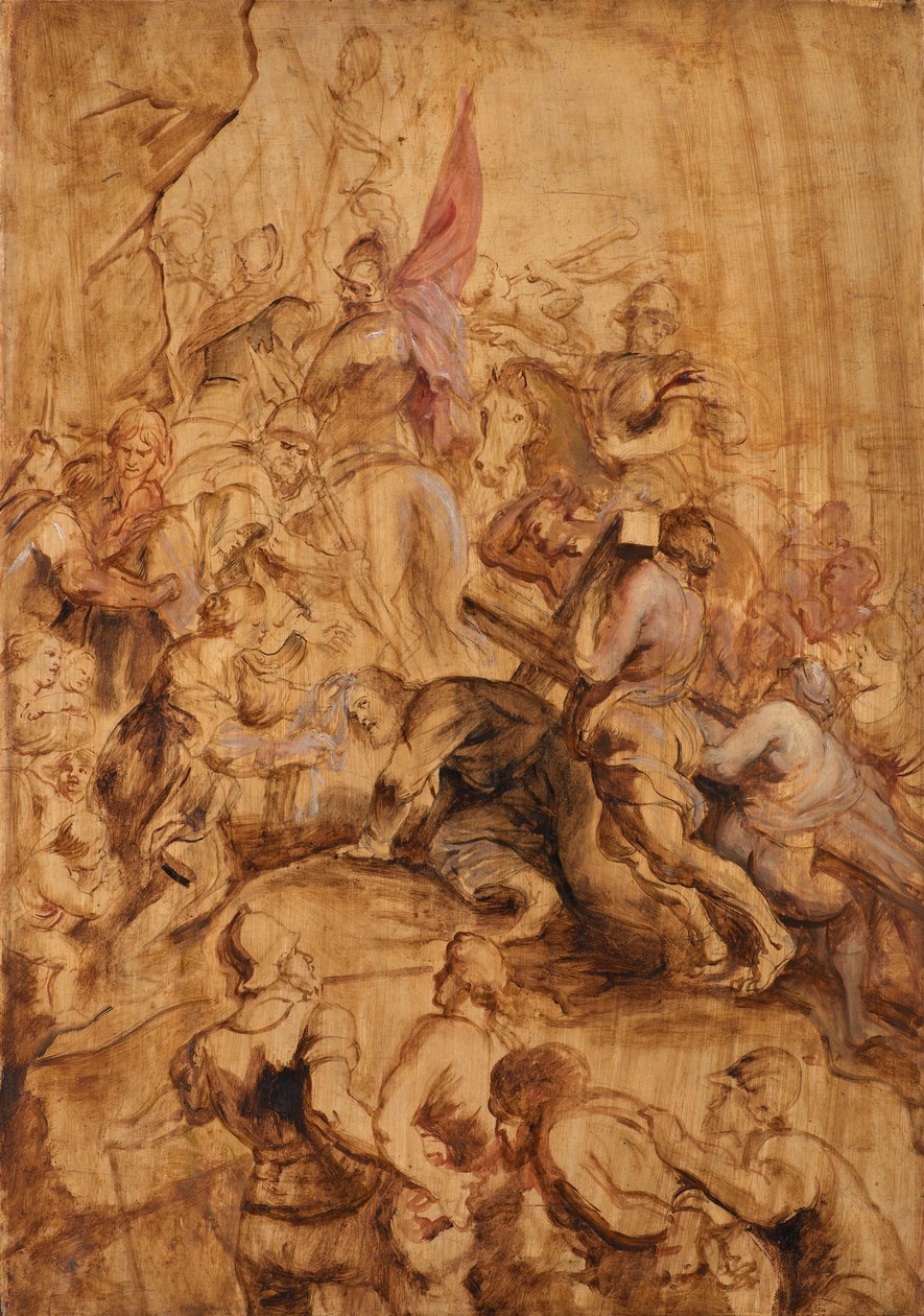 Felemelkedés a Kálváriára. A kereszthordozás alkotó: Peter Paul Rubens