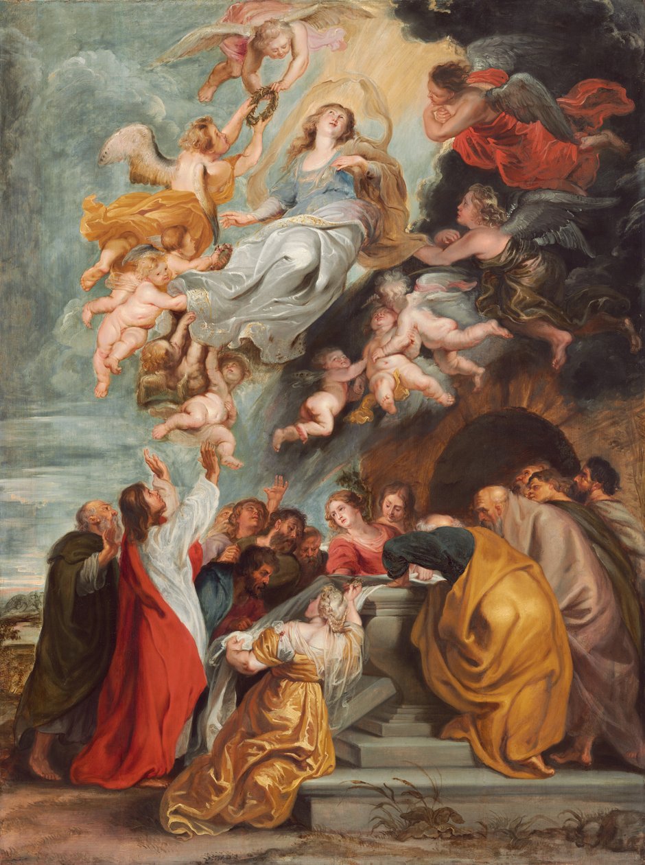 Szűz Mária mennybevétele, 1620-as évek közepe (olaj, tábla) alkotó: Peter Paul Rubens