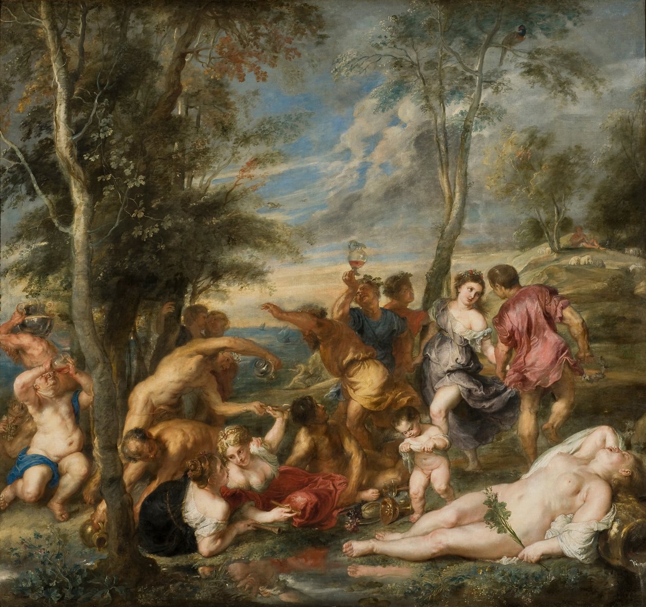 Az Andrianusok Bacchanalja alkotó: Peter Paul Rubens