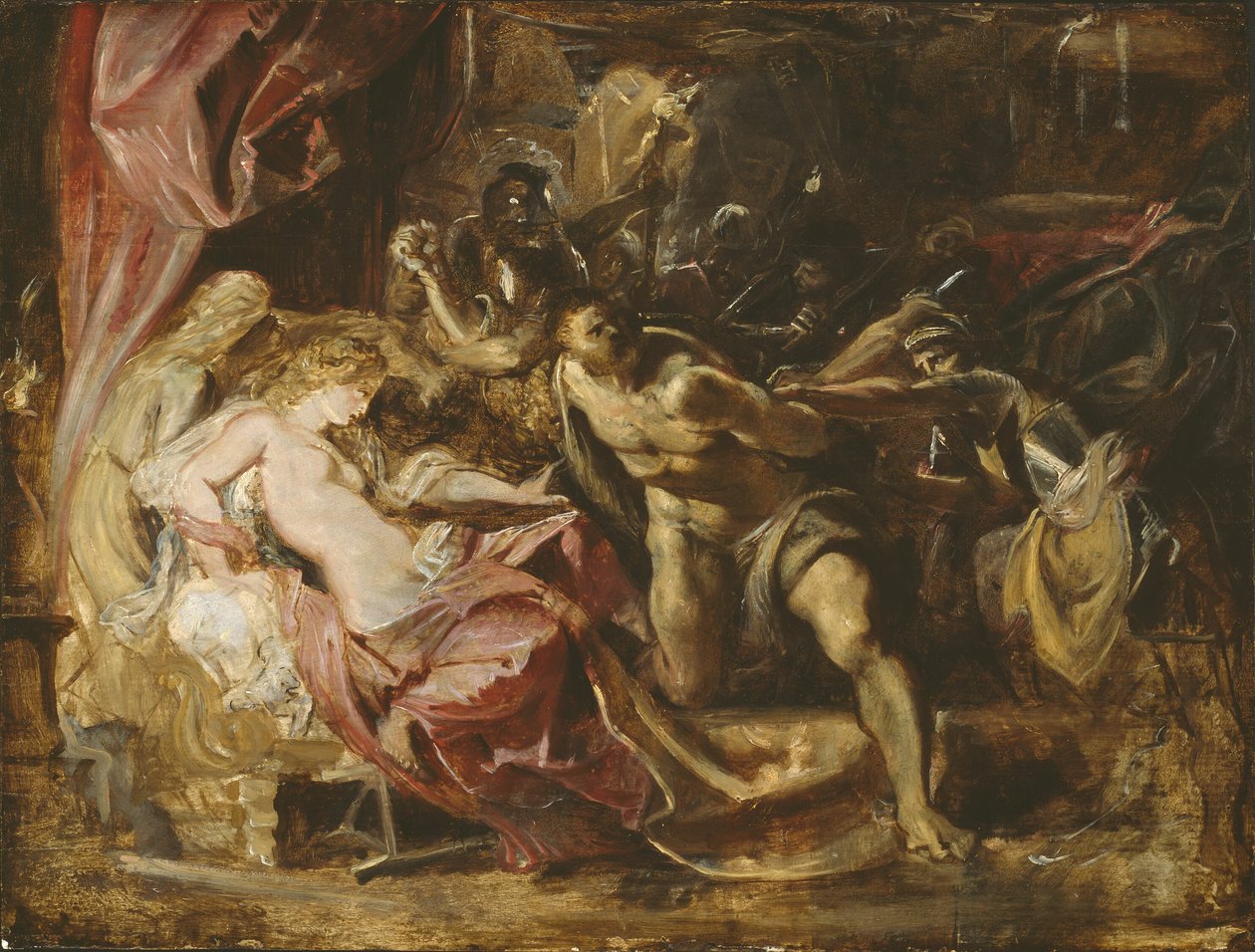 Sámson elfogása alkotó: Peter Paul Rubens