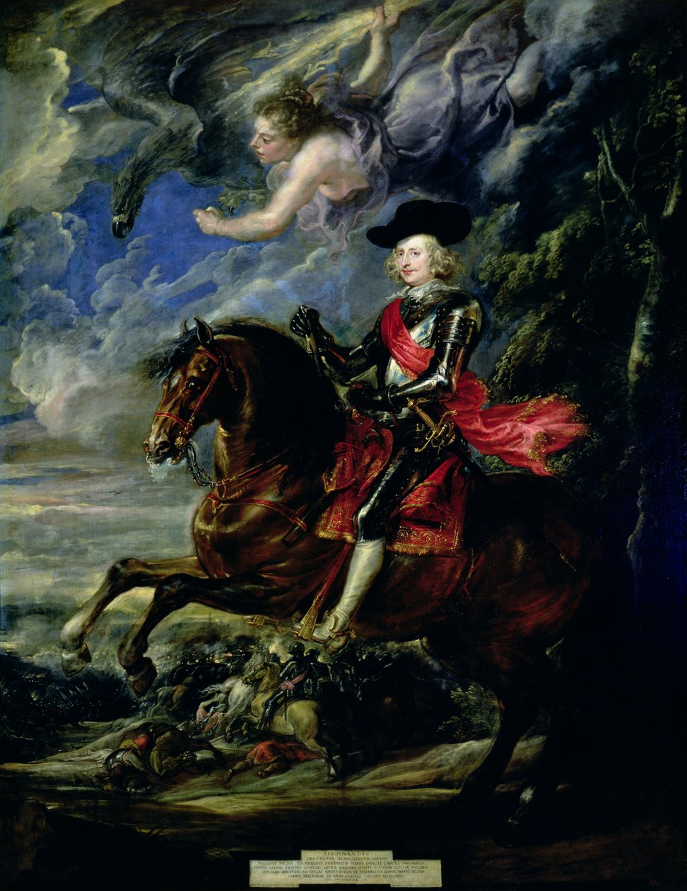 Infante Ferdinánd bíboros a nordlingeni csatában, 1634 körül alkotó: Peter Paul Rubens