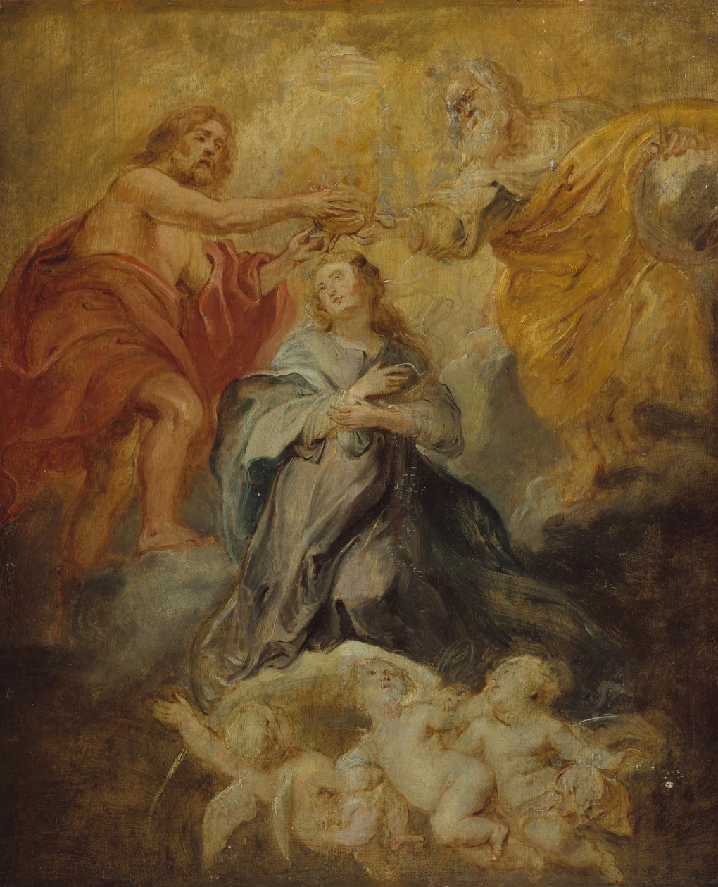 A Szűz koronázása, kb. 1632-33. alkotó: Peter Paul Rubens