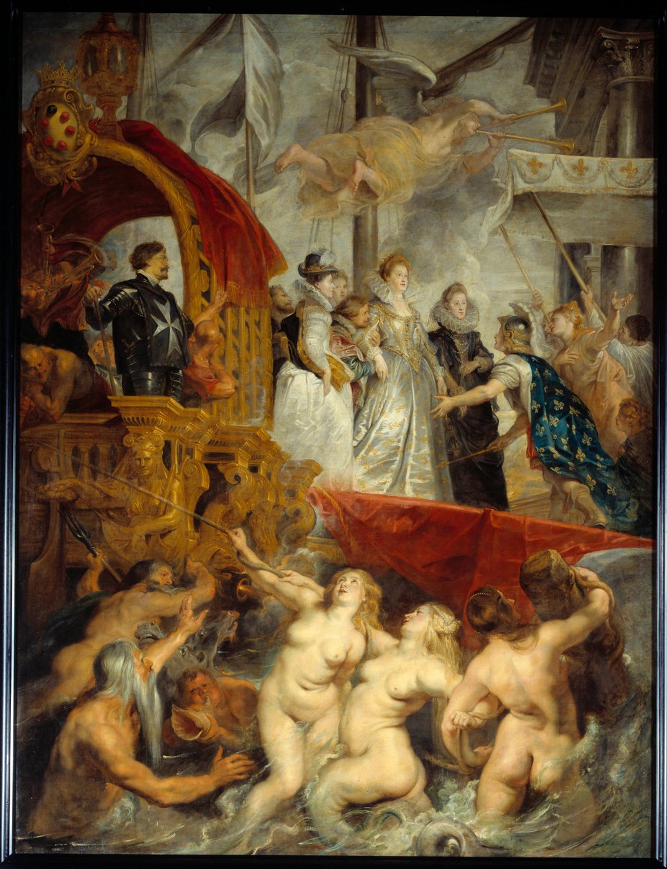 Marie de Medicis partraszállása Marseille kikötőjében november 3-án alkotó: Peter Paul Rubens
