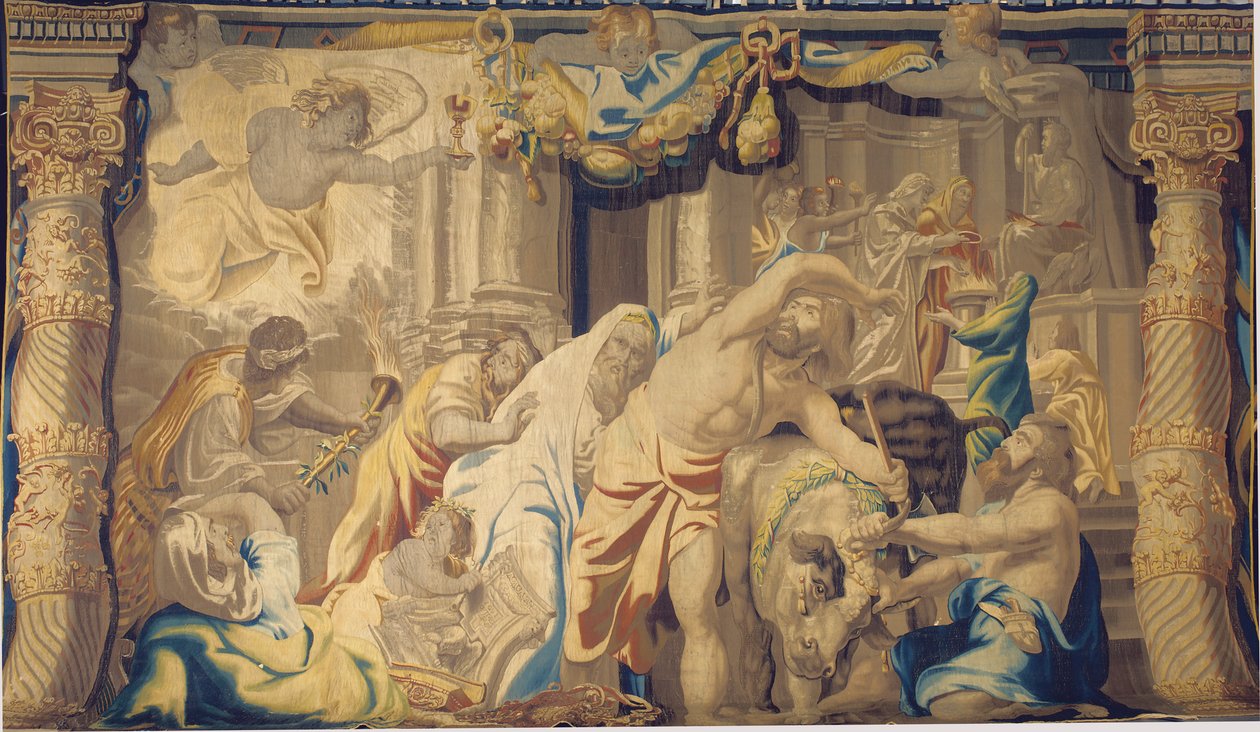 Az Eucharisztia legyőzi a pogány áldozatokat, Brüsszel, 17. század második fele alkotó: Peter Paul Rubens